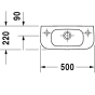 Умывальник Duravit D-code 07065000082 - 2
