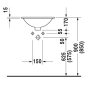 Умивальник Duravit Architec 0468470000 - 2