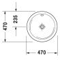 Умивальник Duravit Architec 0468470000 - 3