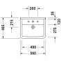 Умывальник Duravit Starck3 0302560000 - 2