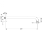 Кронштейн для верхнього душу Hansgrohe Croma 27413700 - 2