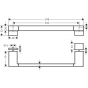 Поручень для ванной Hansgrohe Addstoris 41759000 - 2