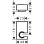 Тримач для лійки Hansgrohe Porter E 28387000 - 2