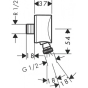 Шлангове підключення Hansgrohe Fixfit 27506000 - 2