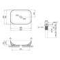 Умивальник Qtap Robin 610x400x145 White QT13112143PW - 2