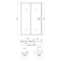 Душові двері Qtap Aurus 120-130x200 см TAUCRM201213C6 - 2