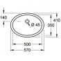 Умивальник Villeroy&Boch Evana 50x35 см 61470001 - 2