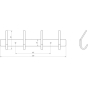 Планка с крючками Globus Lux BQ9435-4 9694900304195791 - 2