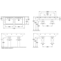 Умивальник Villeroy&Boch Architectura 130x48,5 см 61311301 - 2