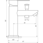 Смеситель для умывальника Globus Lux Alpen SBT1-106B 96949003041923156 - 000021994 - 2