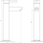 Смеситель для умывальника Globus Lux Alpen SBT1-201-BB 9694900304195747 - 2