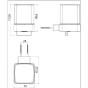 Дозатор рідкого мила EMCO Loft чорний 52113303 - 3