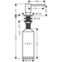 Дозатор для жидкого мыла Hansgrohe A41 40438670 - 2