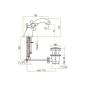 Змішувач для умивальника Santan Margot 26CR0622 74205005 - 2