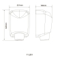 Сушарка дял рук Hotec 11.251 ABS White 9694900304194267 - 000019605 - 2