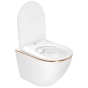 Підвісний унітаз Rea Carlo Mini Flat Gold Edge REA-C1222 - 3
