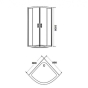 Душова кабіна Eger TISZA 800*800*1850 599-020/1 - 2