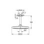 Верхний душ Grohe Tempesta 250 26669000 - 2