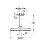 Верхний душ Grohe Tempesta 250 Cube 26688000 - 2