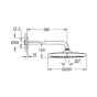 Верхний душ Grohe Tempesta 250 26668000 - 2