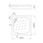 Душовий піддон Deante Corner 90x90 KTC_041B - 4
