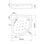 Душовий піддон Deante Standard New 90х90 KTA 053B - 2