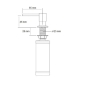 Дозатор для мыла Fabiano FAS-D 41 Chrome 8241.401.0046 - 2