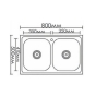 Кухонна мийка Formix FM8050DK №7 - 2
