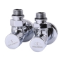 Кран вентильний кутовий з американкою Solomone Lux 1/2" (2шт КОМПЛЕКТ) CHROM 7777 9694900304192288 - 2