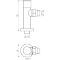 Кран вентильний кутовий з американкою Solomone Lux 1/2" (2шт КОМПЛЕКТ) CHROM 7777 9694900304192288 - 4