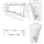 Ванна акрилова Besco Intima Duo 180x125R - 2