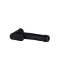 Лійка для гігієнічного душу округла Qtap Rucni Black Matt (QT889910842855OB) - 3
