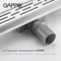 Трап для душу GAPPO 1000x70 мм, нержавіюча сталь G810007-1 - 4