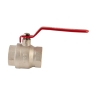 Кран шаровый Koer KR.214 - 2-1/2" FF ГГР, ручка "рычаг" красная (KR4950) - 2