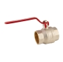 Кран шаровый Koer KR.214 - 2-1/2" FF ГГР, ручка "рычаг" красная (KR4950) - 4
