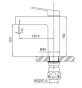 Смеситель для умывальника Koer KI-10016-02 нерж (KR4789) - 8