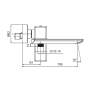 Смеситель для ванны с коротким изливом Koer KB-41010-01 хром (KR3484) - 9