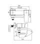 Смеситель для ванны с коротким изливом Koer KB-41007-01 хром (KR3454) - 8