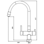 Кухонный смеситель KOER KB-72002-01 (KR3383) - 11