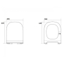Крышка для унитаза AXA Glomp SLIM soft close черный 319107 - 2