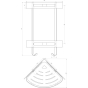 Полка двойная угловая Globus Lux BQ9422 9694900304195980 - 4