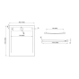 Душовий піддон Polimat West New 120x100 WESTNEW327 - 2