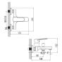 Смеситель для ванны Corso Marmore DB-1C138C - 4