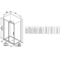 Нерухома стінка для душу Ravak Blix Slim BLSPS-80 TRANSPARENT X9BM40C00Z1 - 2