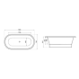 Ванна акриловая Polimat Amona New 150x75 AMONANEW412 - 2
