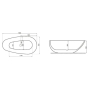 Ванна акриловая Polimat Shila 170x85 SHILA431 - 2