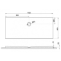 Душевий піддон Polimat Pacyfik 160x80 PACYFIK783 - 2