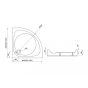 Душовий піддон Polimat Nowy Styl 100x100 NOWYSTYL628 - 2
