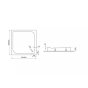 Душовий піддон Polimat Tako 90x90 TAKO383 - 2