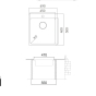 Кухонна мийка Asil Drawn AS 382-R15 - 2